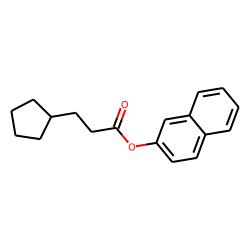 3-Cyclopentylpropionic acid, 2-naphthyl ester