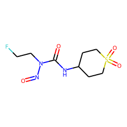 Urea, 1-(2-fluoroethyl)-1-nitroso-3-(tetrahydro-2h-thiopyran-4-yl)-, s,s-dioxide