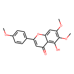 4H-1-Benzopyran-4-one, 5-hydroxy-6,7-dimethoxy-2-(4-methoxyphenyl)-