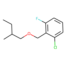 2-Chloro-6-fluorobenzyl alcohol, 2-methylbutyl ether