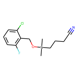 2-Chloro-6-fluorobenzyl alcohol, (3-cyanopropyl)dimethylsilyl ether