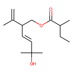 (E)-5-Hydroxy-2-isopropenyl-5-methylhex-3-enyl 2-methylbutyrate