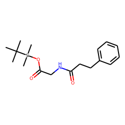 3-Phenylpropionyl glycine, TBDMS