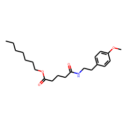 Glutaric acid, monoamide, N-(2-(4-methoxyphenyl)ethyl)-, heptyl ester