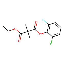 Dimethylmalonic acid, 2-chloro-6-fluorophenyl ethyl ester