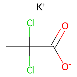 Alpha,alpha-dichloropropionic acid, potassium salt