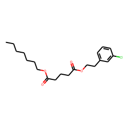 Glutaric acid, 2-(3-chlorophenyl)ethyl heptyl ester