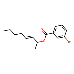 3-Bromobenzoic acid, oct-3-en-2-yl ester