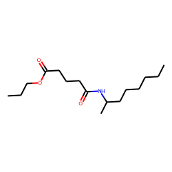 Glutaric acid, monoamide, N-(2-octyl)-, propyl ester
