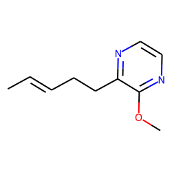 Pyrazine, 2-methoxy-3-(3-pentenyl), (E)-