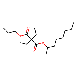 Diethylmalonic acid, 2-octyl propyl ester