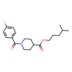 Isonipecotic acid, N-(4-fluorobenzoyl)-, isohexyl ester