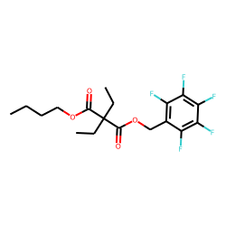 Diethylmalonic acid, butyl pentafluorobenzyl ester