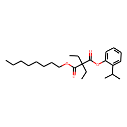 Diethylmalonic acid, 2-isopropylphenyl octyl ester