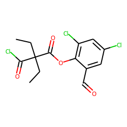 Diethylmalonic acid, monochloride, 2,4-dichloro-6-formylphenyl ester