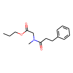 Sarcosine, N-(3-phenylpropionyl)-, propyl ester