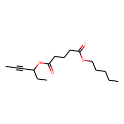 Glutaric acid, hex-4-yn-3-yl pentyl ester