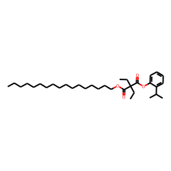 Diethylmalonic acid, heptadecyl 2-isopropylphenyl ester