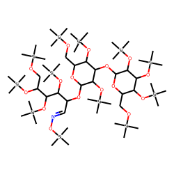 Kojitriose: aD-Glcp(1->2)-aDGlcp(1->2)-DGlc, oxime-TMS, isomer # 2