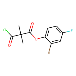 Dimethylmalonic acid, monochloride, 2-bromo-4-fluorophenyl ester