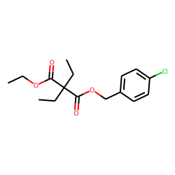 Diethylmalonic acid, 4-chlorobenzyl ethyl ester