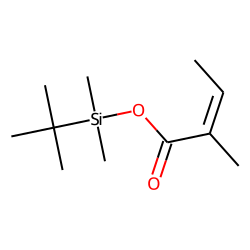trans-2,3-Dimethylacrylic acid, tert-butyldimethylsilyl ester