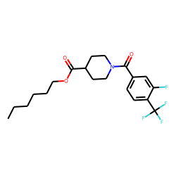 Isonipecotic acid, N-(3-fluoro-4-trifluoromethylbenzoyl)-, hexyl ester