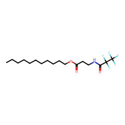 .beta.-Alanine, N-pentafluoropropionyl-, undecyl ester
