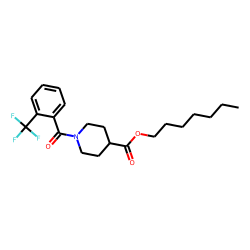 Isonipecotic acid, N-(2-trifluoromethylbenzoyl)-, heptyl ester