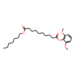 Sebacic acid, 2,6-dimethoxyphenyl heptyl ester
