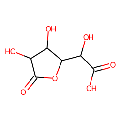 D-(tetrahydro-2,3,4-trihydroxy-5-oxofuran-2-yl)glycollic acid