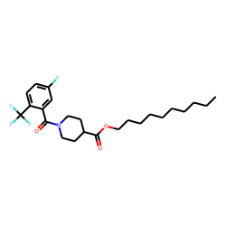 Isonipecotic acid, N-(3-fluoro-6-trifluoromethylbenzoyl)-, decyl ester