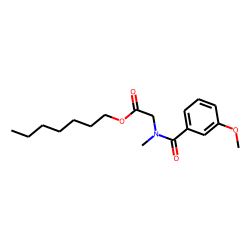 Sarcosine, N-(3-methoxybenzoyl)-, heptyl ester