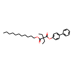 Diethylmalonic acid, 4-biphenyl undecyl ester