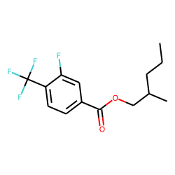 3-Fluoro-4-trifluoromethylbenzoic acid, 2-methylpentyl ester
