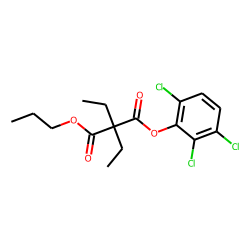 Diethylmalonic acid, propyl 2,3,6-trichlorophenyl ester