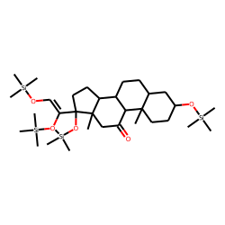 3A,17A,21-Trihydroxy-5B-pregnan-11,20-dione, enol, tetrakis-TMS