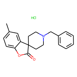 Spiro[benzofuran-3(2h),4'-piperidine]-2-one,1'-benzyl-5-methyl-,hydrochloride