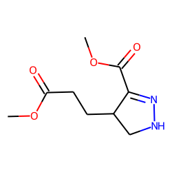 4-(2-Methoxycarbonyl-ethyl)-4,5-dihydro-1H-pyrazole-3-carboxylic acid methyl ester