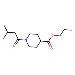 Isonipecotic acid, N-(3-methylbutyryl)-, propyl ester