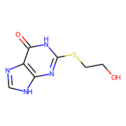 Ethanol, 2-[(6(1h)-oxo-9h-purin-2-yl)thio]- (keto form)