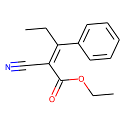 Ethyl 2-cyano-3-phenyl delta^2-pentenoate