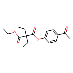 Diethylmalonic acid, 4-acetylphenyl ethyl ester