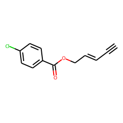 4-Chlorobenzoic acid, pent-2-en-4-ynyl ester
