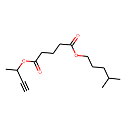 Glutaric acid, but-3-yn-2-yl isohexyl ester