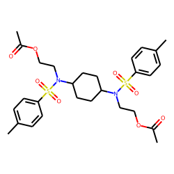 P-toluenesulfonamide, n,n'-(1,4-cyclohexylene)bis[n-(2-hydroxyethyl)-, diacetate