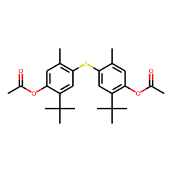4-(4-Acetoxy-5-tert-butyl-2-methylphenyl)sulfanyl-2-tert-butyl-6-methylphenyl] acetate