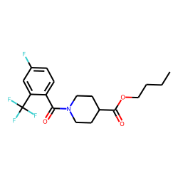 Isonipecotic acid, N-(4-fluoro-2-trifluoromethylbenzoyl)-, butyl ester