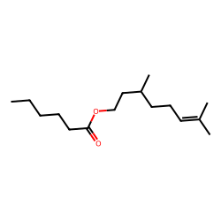 3,7-Dimethyloct-6-en-1-yl hexanoate
