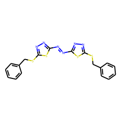 5,5'-Bis-benzylmercapto-[2,2'-azo-1,3,4-thiadiazol]